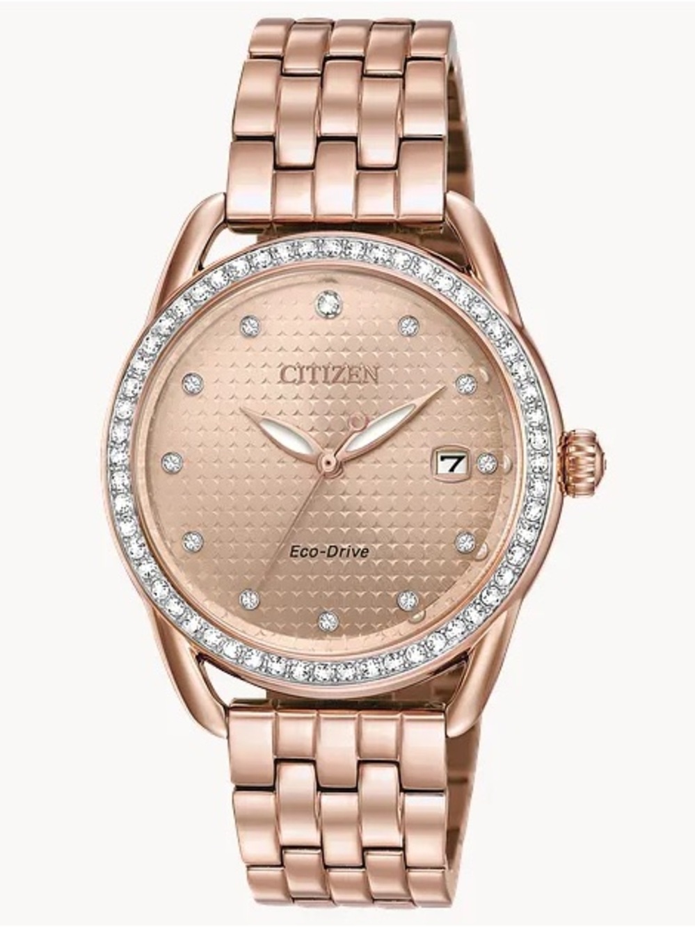 Citizen LTR Eco-Drive Crystal Rose Gold-Tone Watch